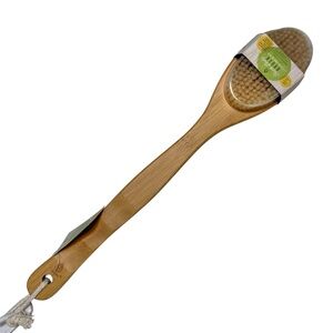 PURSONIC New Long Bamboo Bath Body Dry Brush Removes Toxins Bristes